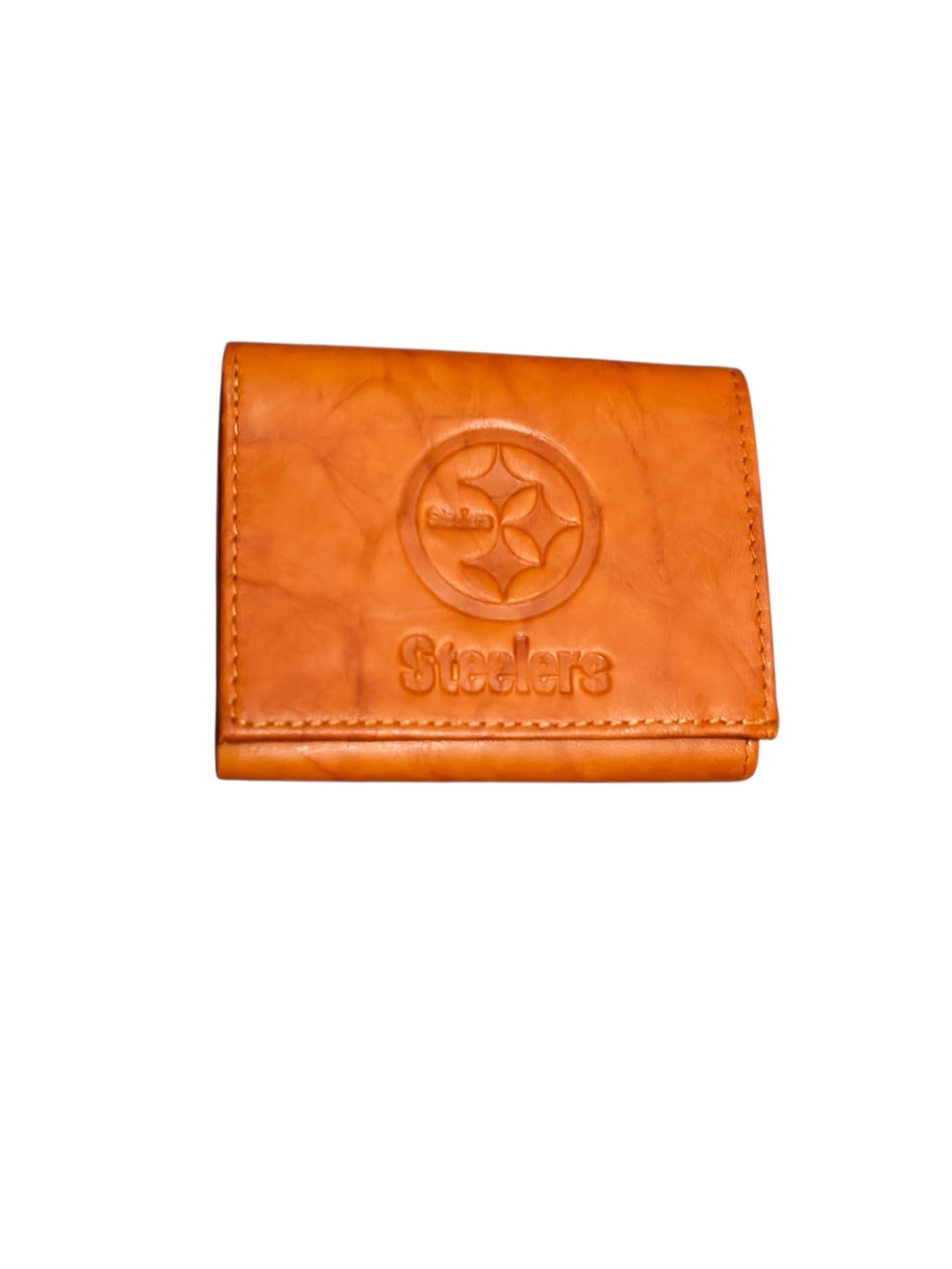 Steelers Embossed Leather Trifold Wallet